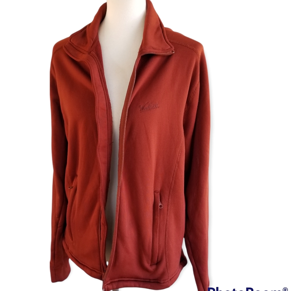 Men's Woolrich soft, zip-front jacket, sz M